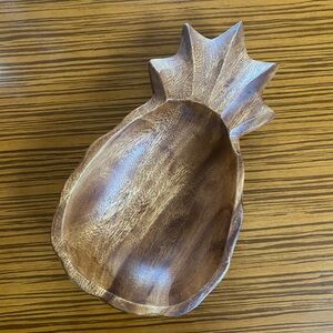1970s Monkeypod Pineapple Serving Dish